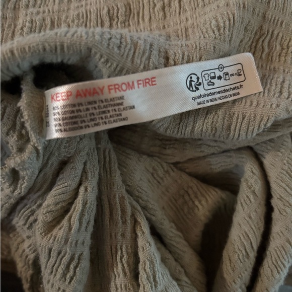 Free People Brandie Midi Dress Tube Ruched Sleeveless Size M Light Green - Picture 5 of 5